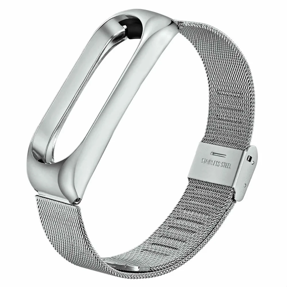 Ремешок для смарт-часов Xiaomi Band 3 металлический браслет из нержавеющей стали без