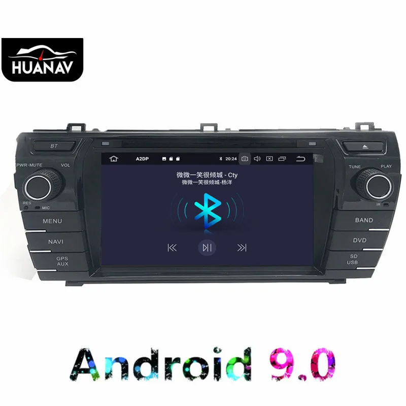 Android 9,0 Автомобильный CD dvd-плеер gps навигация для Toyota Corolla 2013 Автомобильный мультимедийный автомобильный радиоприемник головное устройство