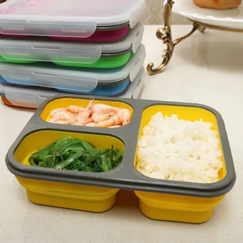 Контейнер для микроволновой печи Bento силиконовый Ланч-бокс Bento контейнер для еды в США Z