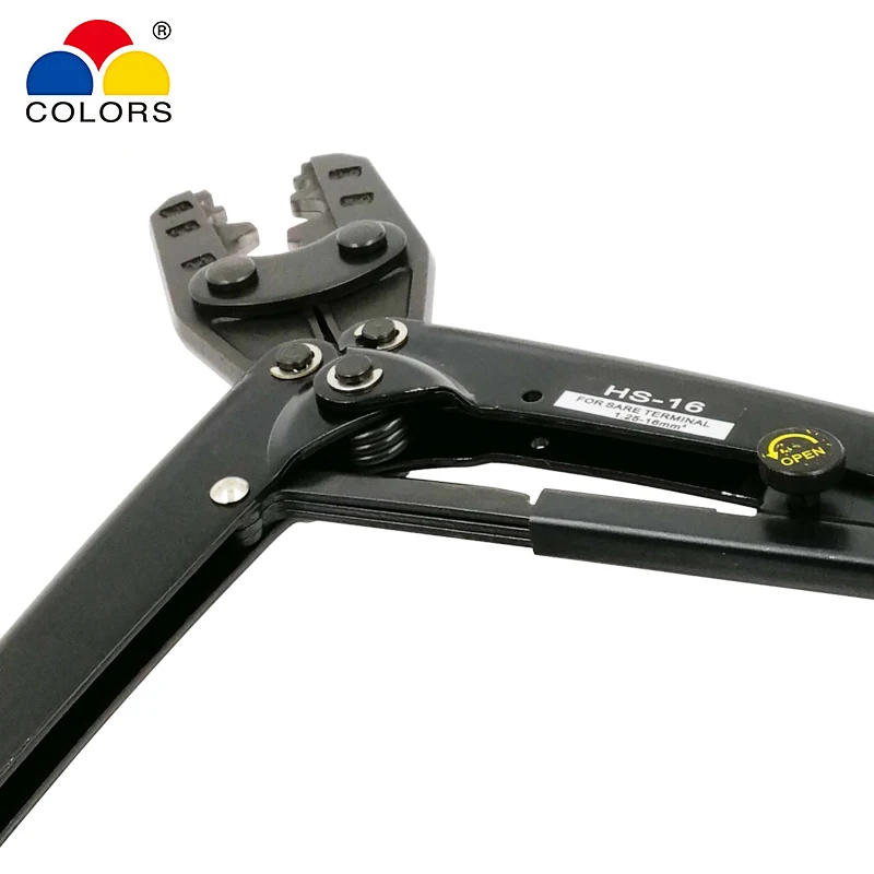 HS-16 crimping plier for non-insulated terminals (Point type) Japanese style capacity 1.25-16mm2 16-5AWG electrical tools | Инструменты