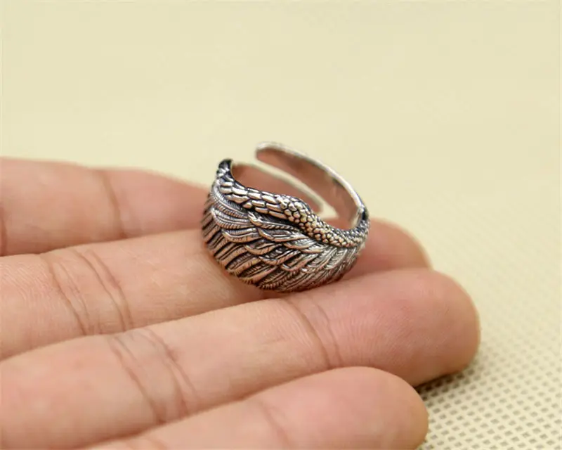 Чистое 925 пробы Серебряное ювелирное изделие, кольца Takahashi Goros, орлиные перья, кольцо для открытия для мужчин и женщин, рождественский подарок 167