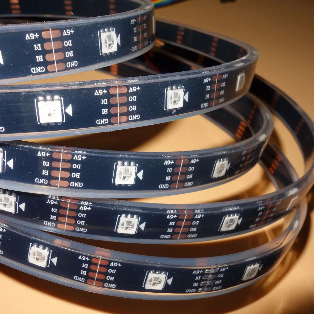 Модифицируемая светодиодная Пиксельная лента 5m 30 светодиодный s/m DC5V WS2813 RGB IP68