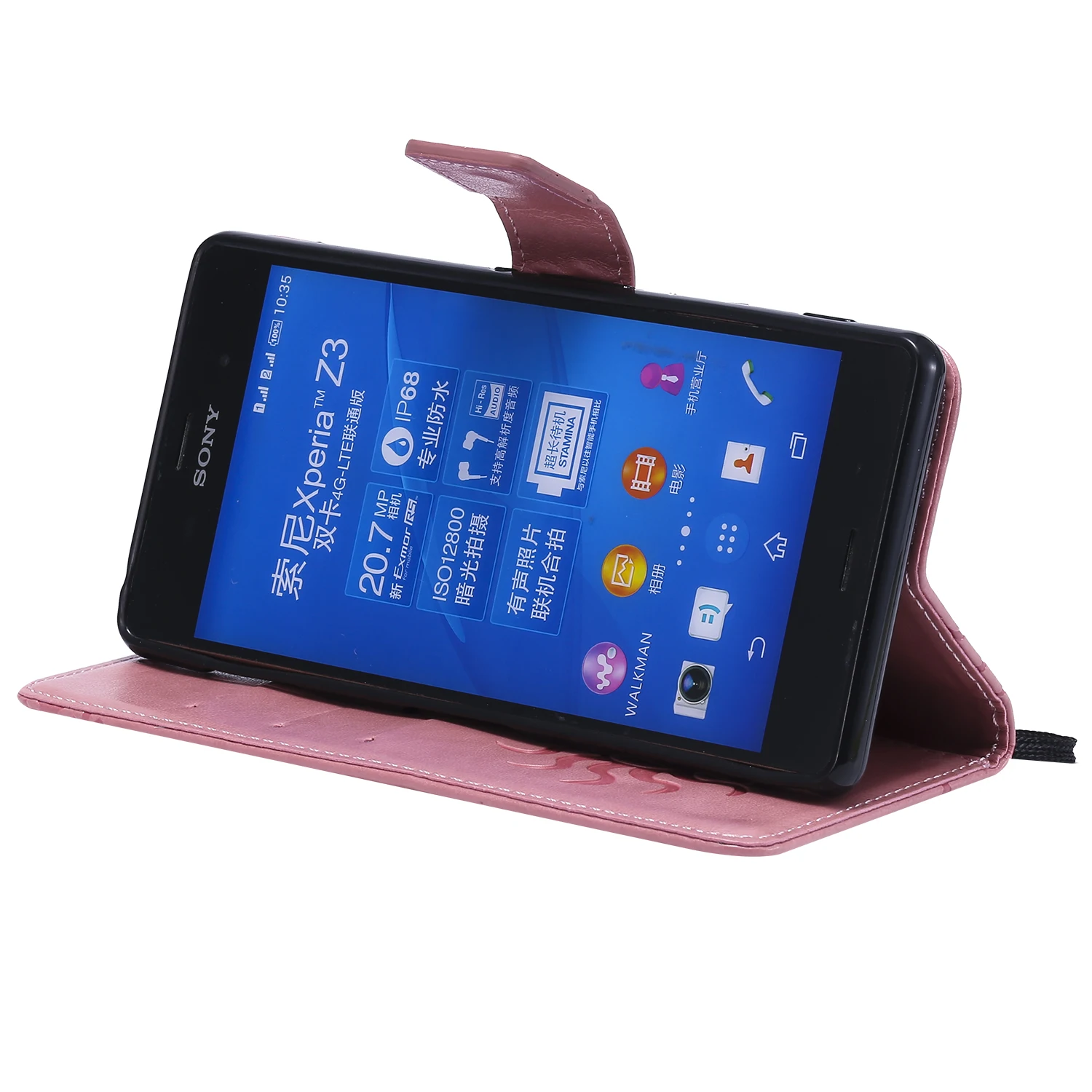 Чехол книжка из искусственной кожи для Sony Xperia Z3 Z 3 двойной чехол телефона SONY D6603