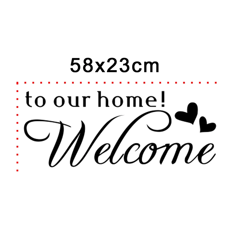 Добро пожаловать в наш дом настенный стикер с цитатами домашние декоративные