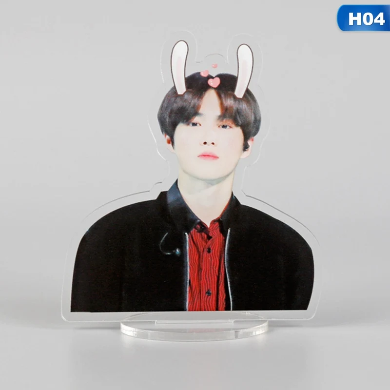 Kpop EXO Members Kawaii стоящая фигурка, кукла, акриловая, стоячая, декор стола, Канцелярский набор - Цвет: 4