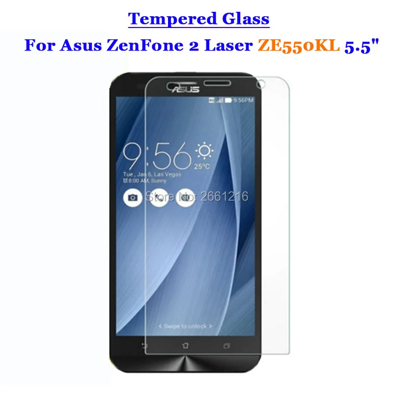 Для ZenFone 2 Laser ZE550KL закаленное стекло 9H 2.5D Премиум Защитная пленка для экрана Asus ZE551