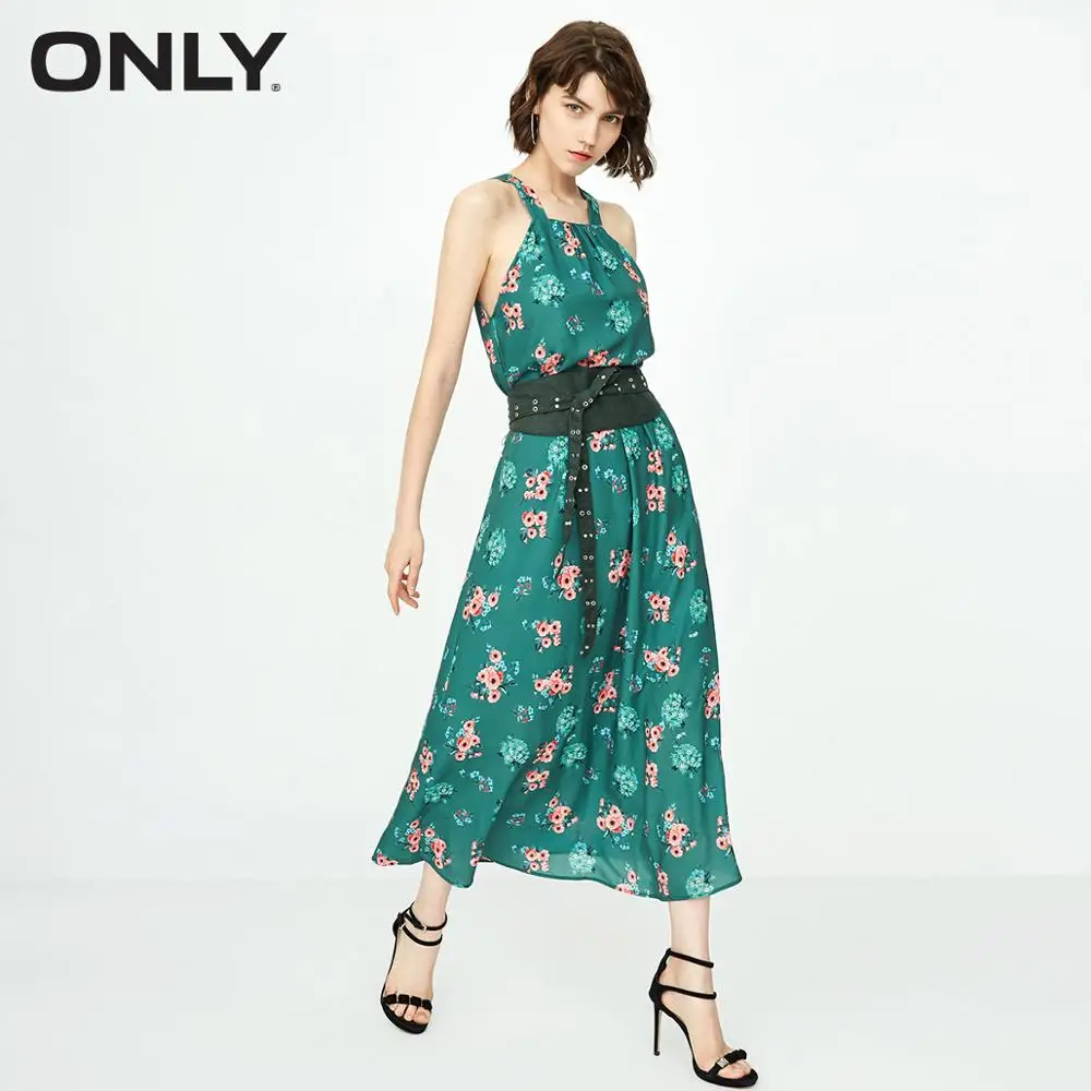 ONLY female | 118307519 летнее новое красивое длинное платье с тонкими лямками|Женские