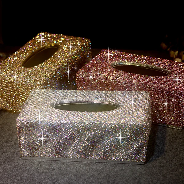 Большой Модный чехол из искусственной кожи с кристаллами и бриллиантами для