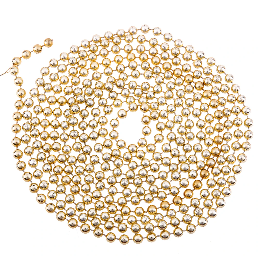 Пластиковые бусины 2 7 м украшения для рождественской елки праздничная мишура