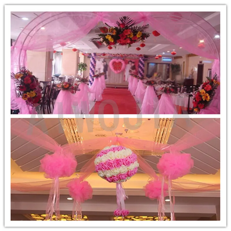 5 pcs Tulle Roll Fabric Crystal Organza Sash Spool DIY Crafts For Wedding Birthday Party Decaration 6ZSH800 | Дом и сад