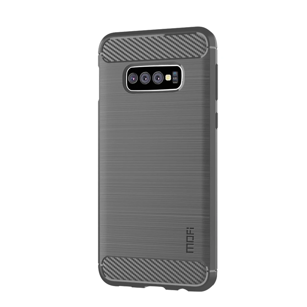 MOFi Fashion Phone Case for Samsung Galaxy S10 Lite Cover Soft Carbon Fiber Silicone TPU Back |