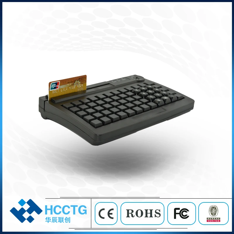 60 клавиш PS/2 USB двойной интерфейс мембрана программируемая POS клавиатура