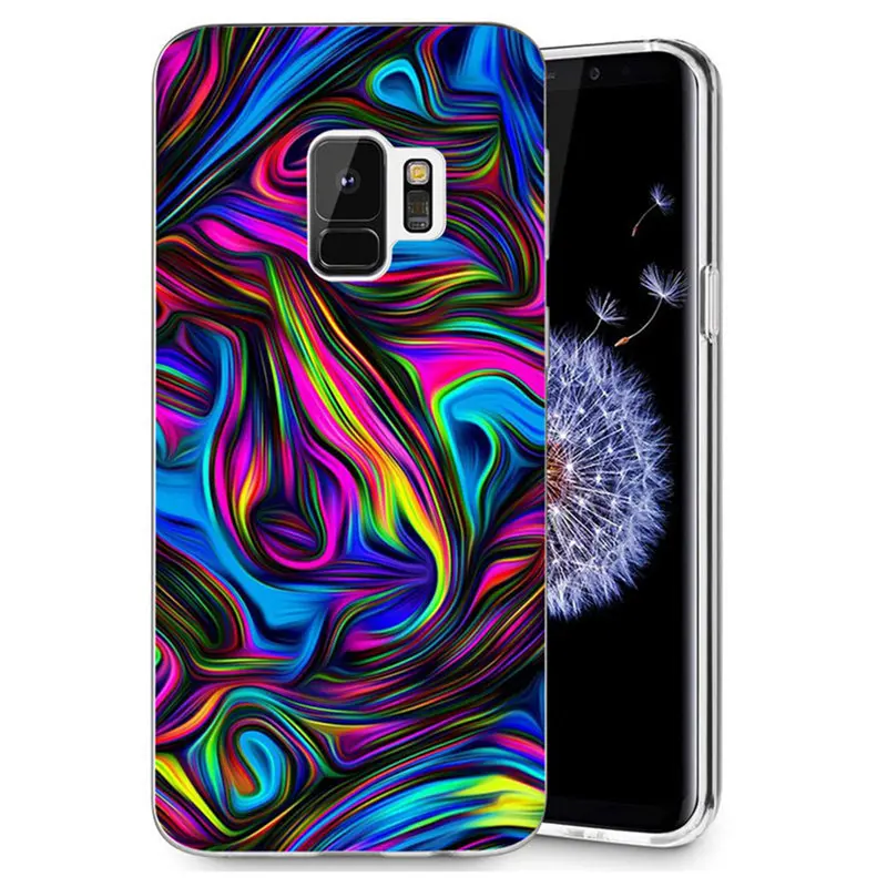 Чехол для Samsung Galaxy S3 S9 S9Plus S8 Plus S7 edge Note 8 TPU coast azure бабочка пейзаж Флора окрашенные