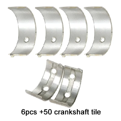 Add 50 crankshaft STD+ 25+ 50+ 75+ 100 шатун подшипника двигателя мотоцикла и плитка коленчатого вала для Kawasaki ZZR250 ZZR 250 1987-2007# e - Цвет: Add 50 crankshaft