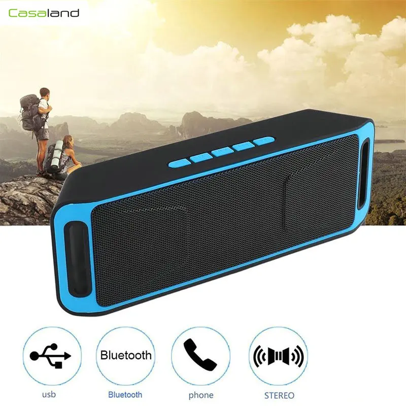 Беспроводной Bluetooth динамик для улицы и дома портативный стерео громкий с