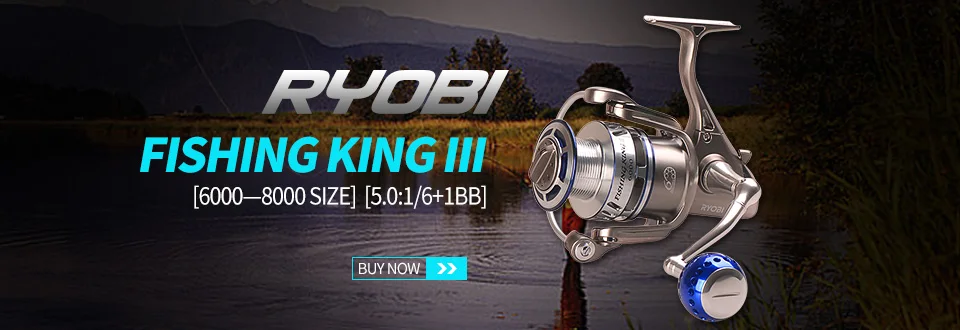 RYOBI PILOT NAVIGATOR 1500-6500 серии 5,1: 1 5,0: 1 7BB спиннинговая катушка алюминиевая катушка для рыболовных снастей