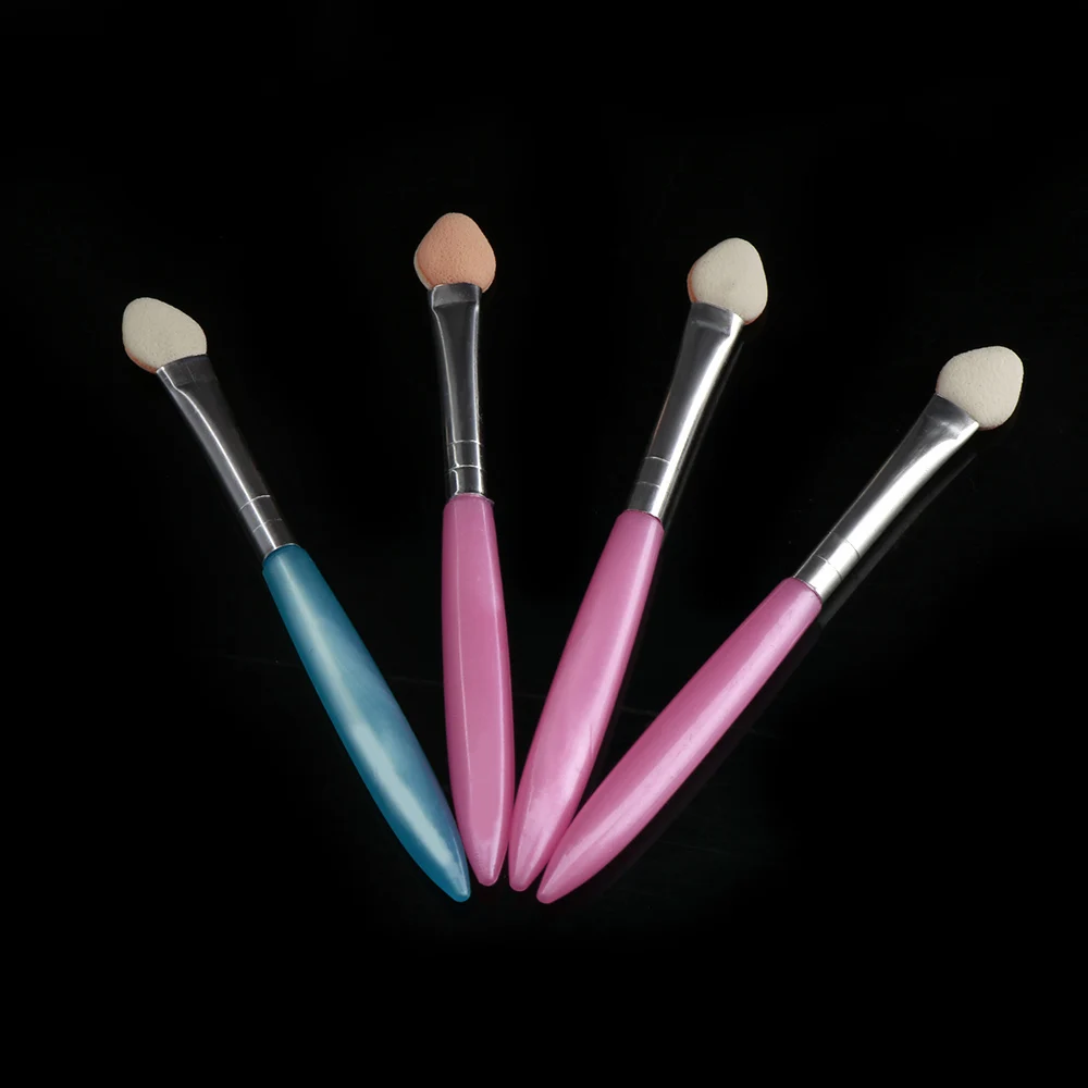 Случайный цвет! 4 шт аппликатор для теней век Pro губка с двойным концом