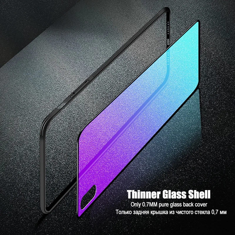 LuckGuard Tempered Glass Case For iPhone 7 7Plus 6 6S 6Plus Luxury Gradient Protective Cover iphone X 8 Plus | Мобильные телефоны и