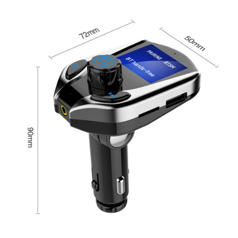 Bluetooth автомобильный комплект громкой связи 1 3 дюймов Большой экран 5 мм AUX аудио A2DP