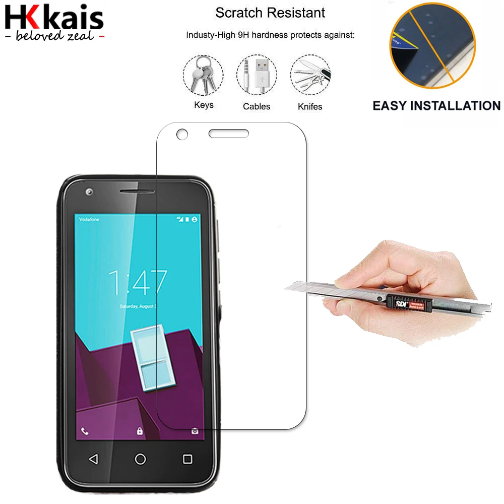 HKKAIS закаленное стекло для Vodafone Smart e8 протектор экрана защитное стекло|Защитные