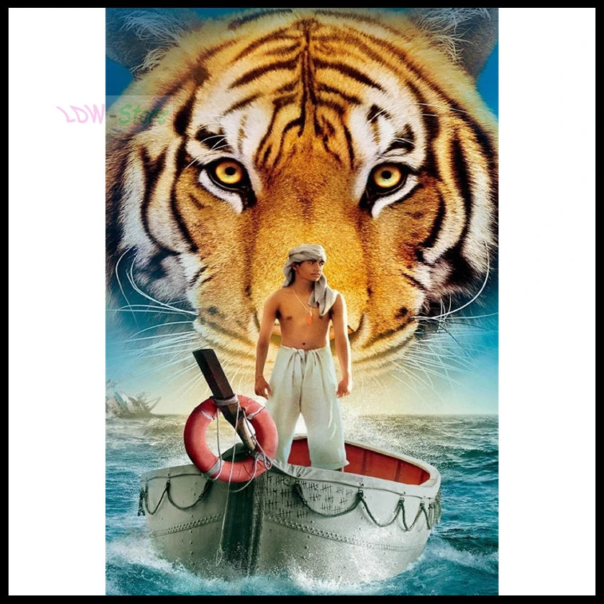 Life of Pi постер фильма 5D сделай сам алмазная живопись вышивка крестиком мультяшная