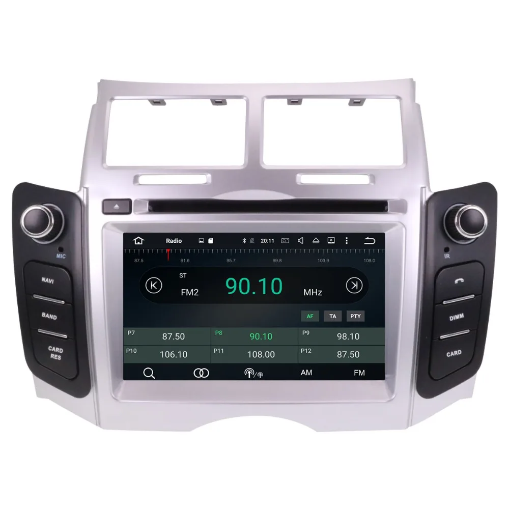 2din Android 8 1 автомобильный стерео радио головное устройство gps для Toyota Yaris 2005 2006 2007 2008