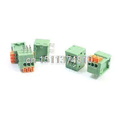 

5Pcs 2.54mm Pitch 6Pin DIP Screwless PCB Terminal Block Connector 150V 2A