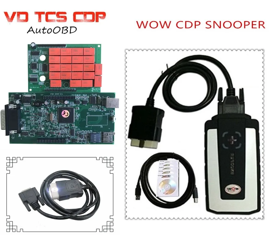 DHL 5 шт.) для wow CDP SNOOPER зеленый PCB с Bluetooth v5.008r2 программного обеспечения + keygen