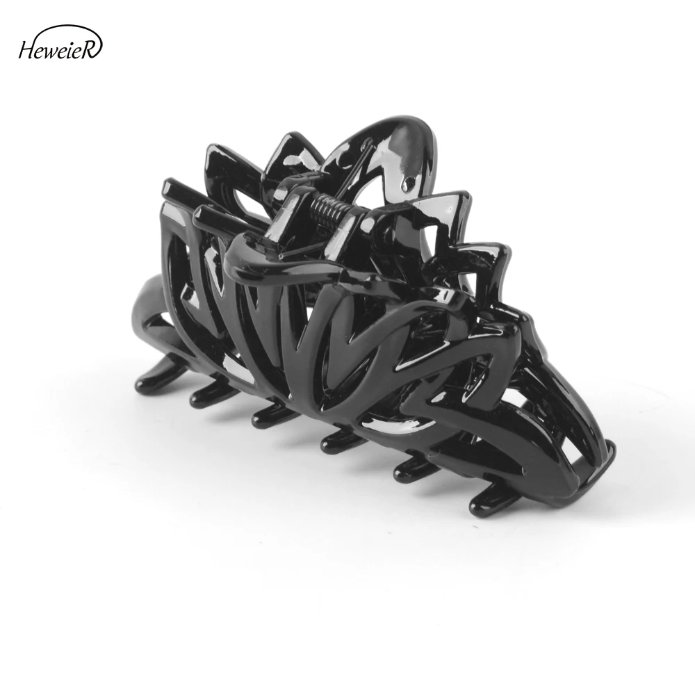 Women Ladies Girl Accessories Plastic Hollow Hair Crab Grasp Clamp Combs Claws Clips Pins Headwear Hairpins Headdress Hairpiece |