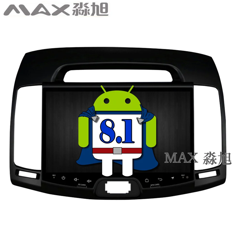 MAX 2G 32G GPS навигация Android 8 1 Автомобильный DVD плеер для Hyundai Elantra 2007 2008 2009 2010 2011 Радио