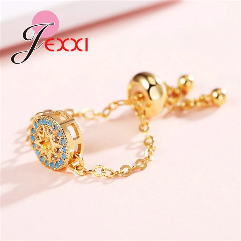 High Quality 24k Gold Polychromatic Zirconia Classic Eternity Hollow Round Female Festival Birthday Accessories Rings | Украшения и