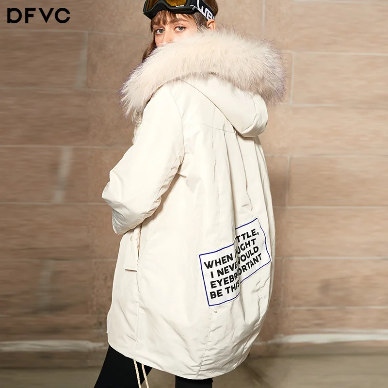 2018 New Arrival Aporia.king Long Solid Zipper Wide-waisted Thick Full White Duck Down Casual Coats | Женская одежда