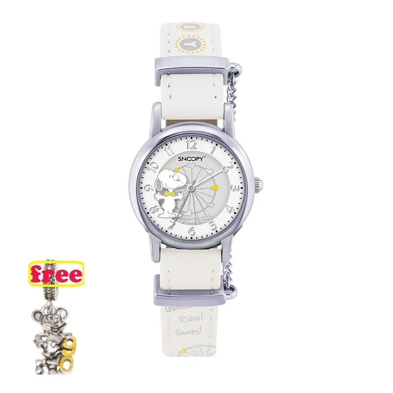 SNOOPY/Новинка; оригинальные часы для девочек; relojes колесо обозрения; Детские часы с героями мультфильмов; модные детские милые японские кварцевые часы; relogio feminino; 800
