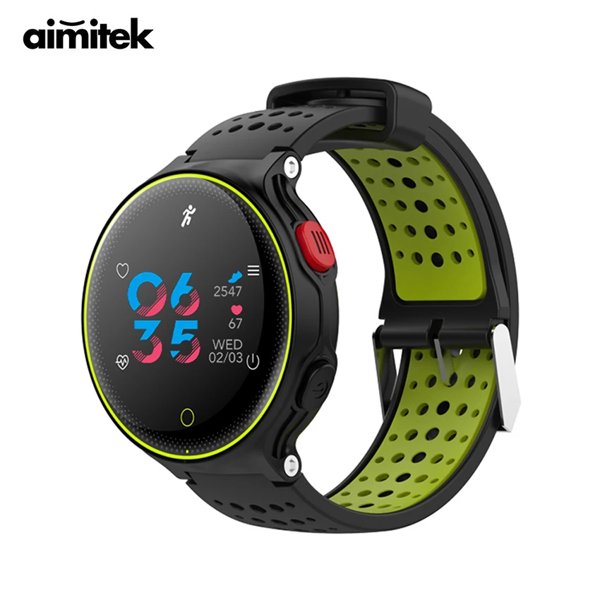 Aimitek X2 Plus Смарт часы цветной экран браслет на запястье Bluetooth фитнес трекер