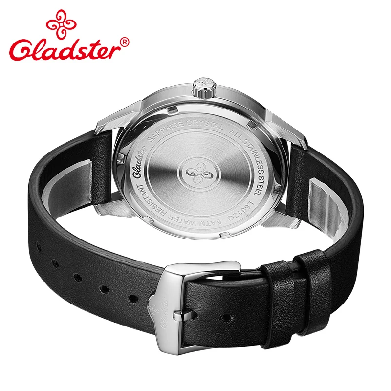 Спортивные часы Gladster MIYOTA2115 с кожаным сапфиром кристаллический календарь мужские