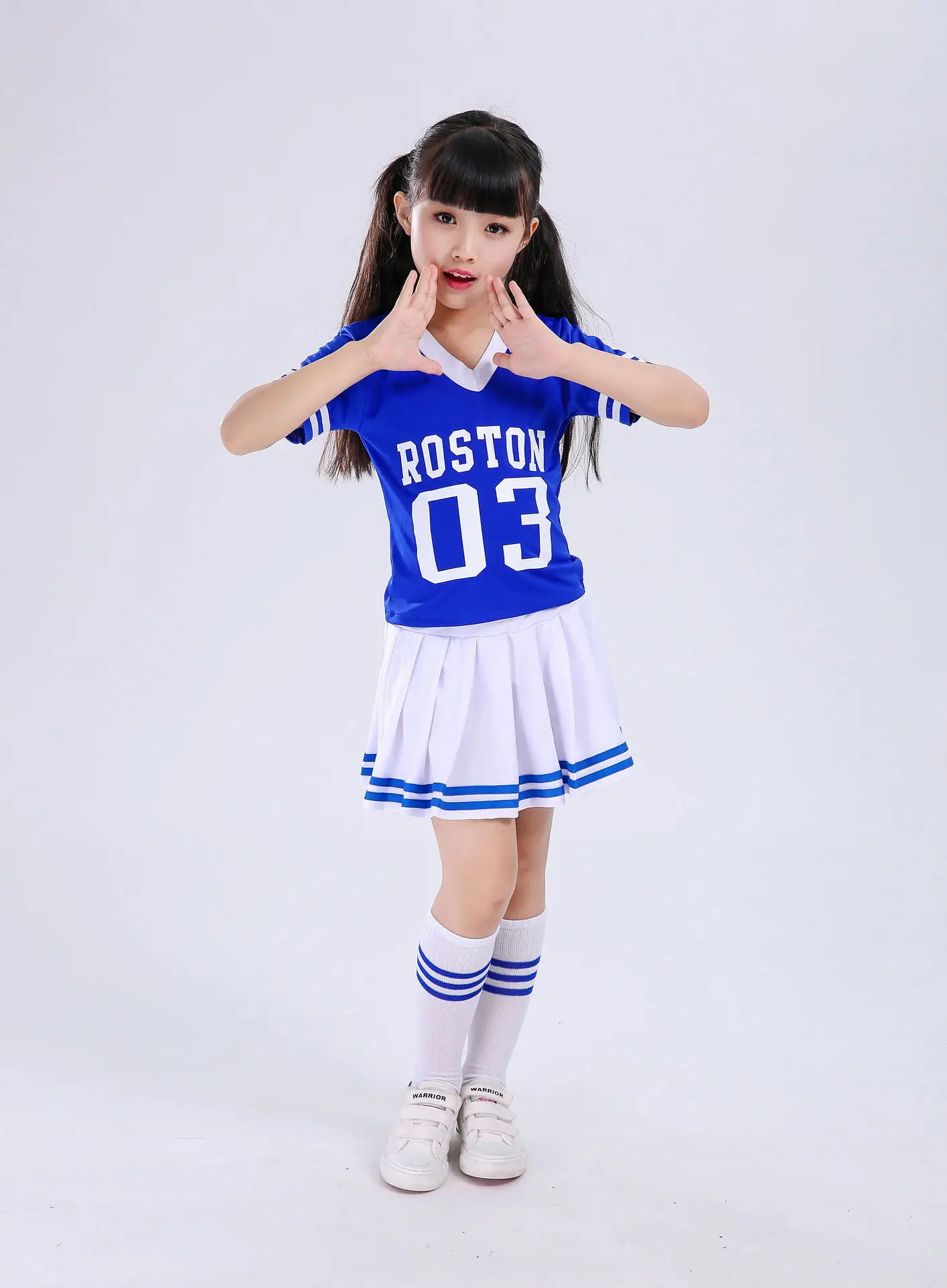 Топ на бретелях для черлидеров cheer leaders, комплект из 2 предметов красный костюм синие танцевальные костюмы с короткими рукавами для мальчиков и девочек, детские костюмы