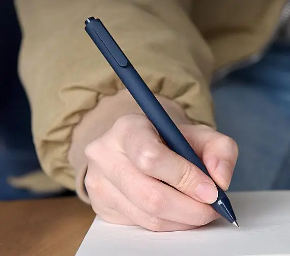 10pcs blue 10 шт./компл. Xiaomi KACO ручка 0,5 мм ручка школьные/офисных работников студентов ручка черный, белый цвет ABS Пластик гладкие чернила - Цвет: 10pcs blue
