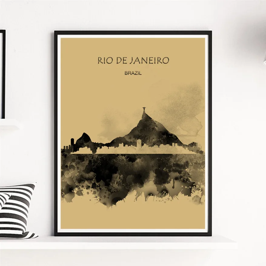 Классический город Прага плакат для дома гостиная спальня кафе-бар Паб Декор