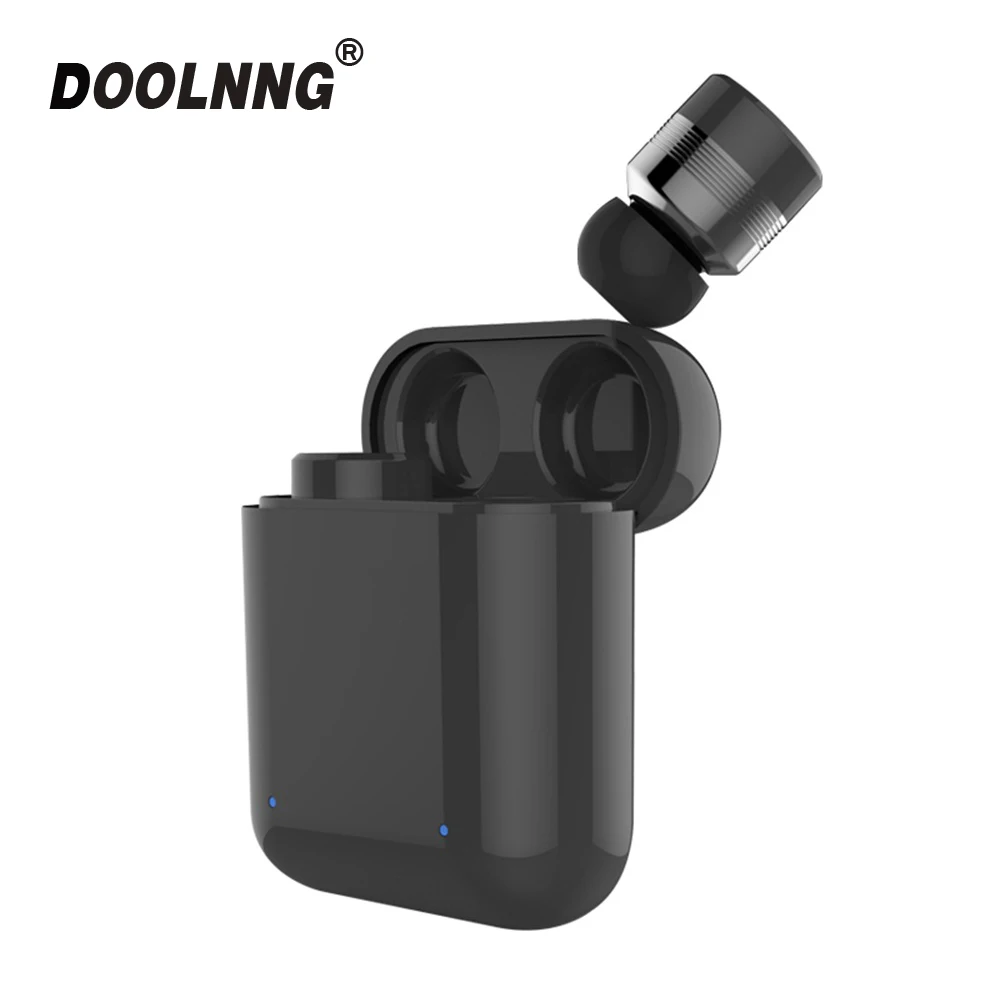 DOOLNNG T-1 водонепроницаемые спортивные Bluetooth 5,0 наушники TWS Беспроводная мини невидимая сенсорная гарнитура для