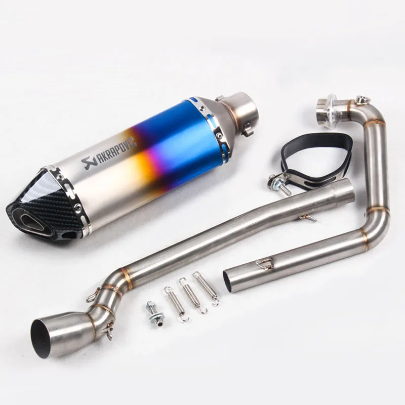 Выхлоп без шнуровки для Suzuki GSX150R мотоцикл Akrapovic выхлопная труба глушителя полная