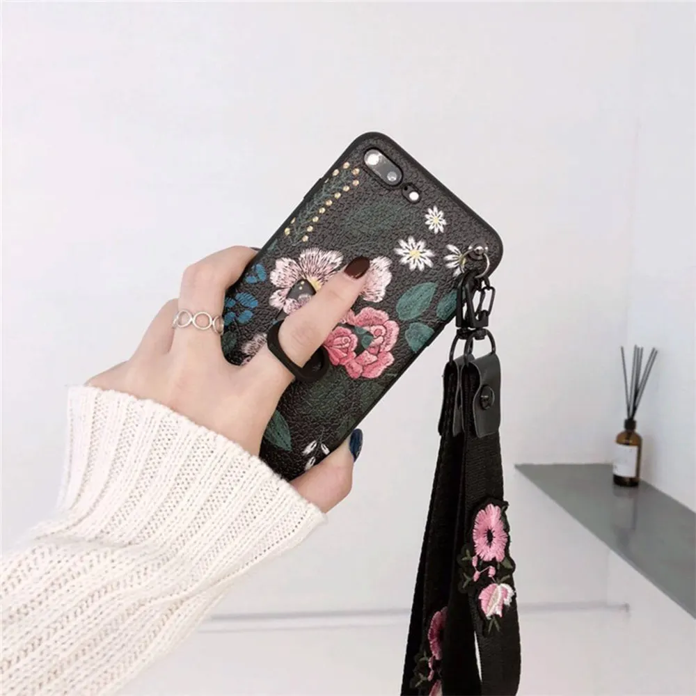 Чехол-накладка для iphone X 7 8 6 Plus 6s с кольцом-держателем | Мобильные телефоны и