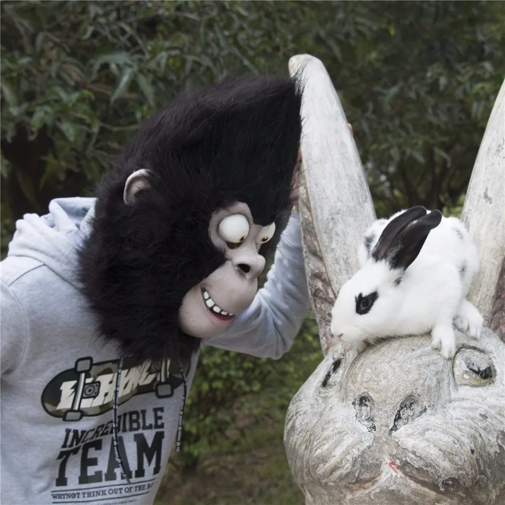 2016 фильм петь Косплэй Горилла Джонни латексная маска гориллы маски животных