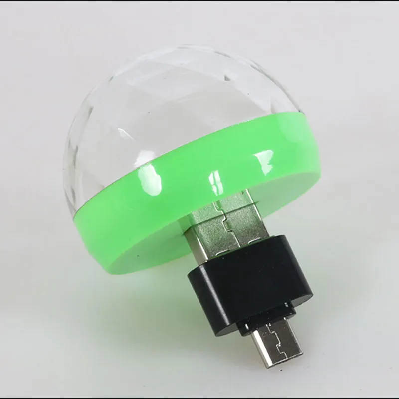 Мини USB магический шар красочный свет для мобильного телефона украшение