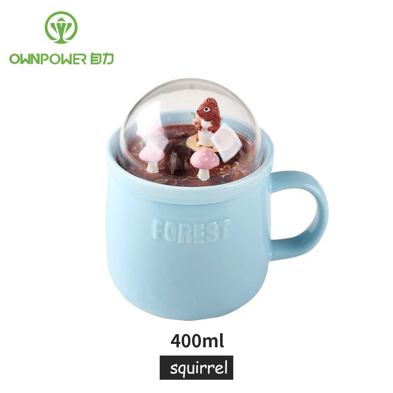 Ownpower кружка с животными кружки кофейная цветная мультяшная крышкой котенок