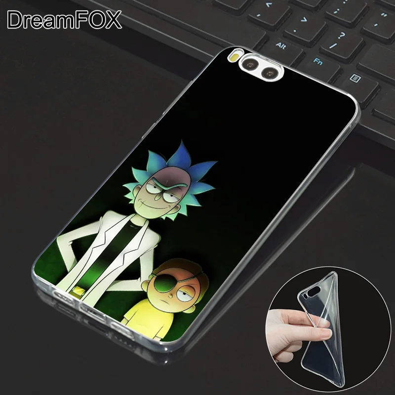 DREAMFOX L600 Rick And Morty Soft TPU Silicone Case Cover For Xiaomi Mi Note 2 3 4 5 6 8 SE M5 4C 4S 5C 5S 5X 6X A1 Plus |