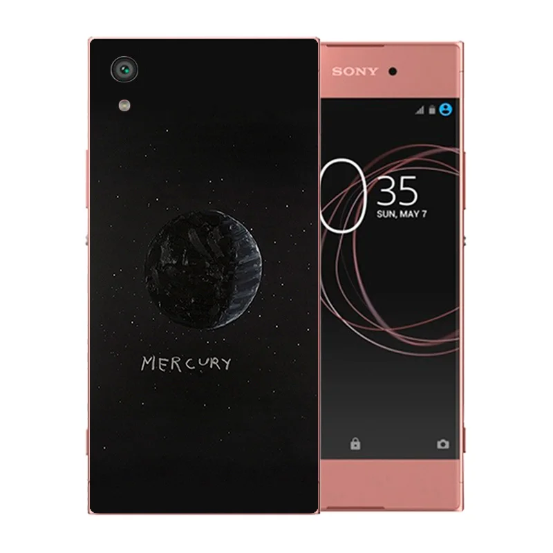 Чехол для телефона космическая Луна узор TPU пара 5 0 дюймов Sony XA1 Coque Xperia Dual G3112 G3116