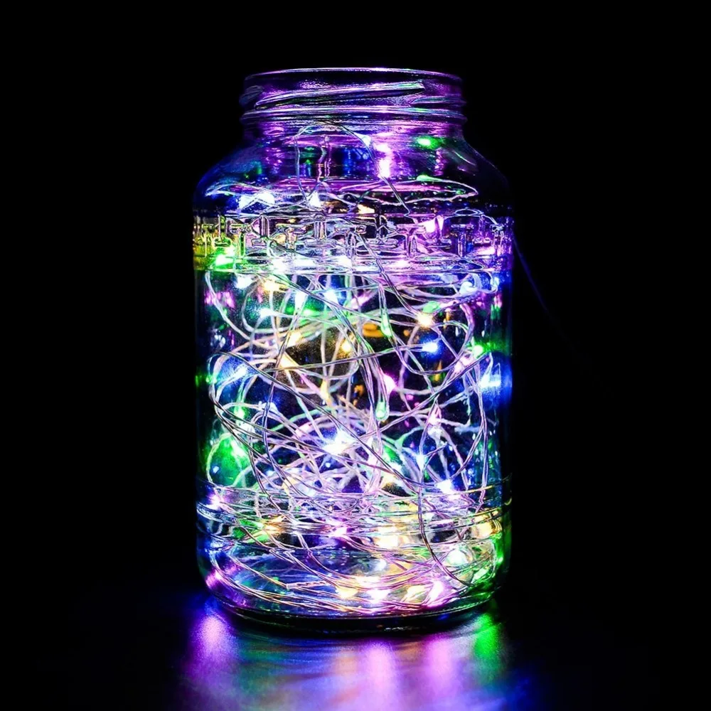 5 в 10 м USB мощность медный провод Водонепроницаемые светодиодные гирлянды для