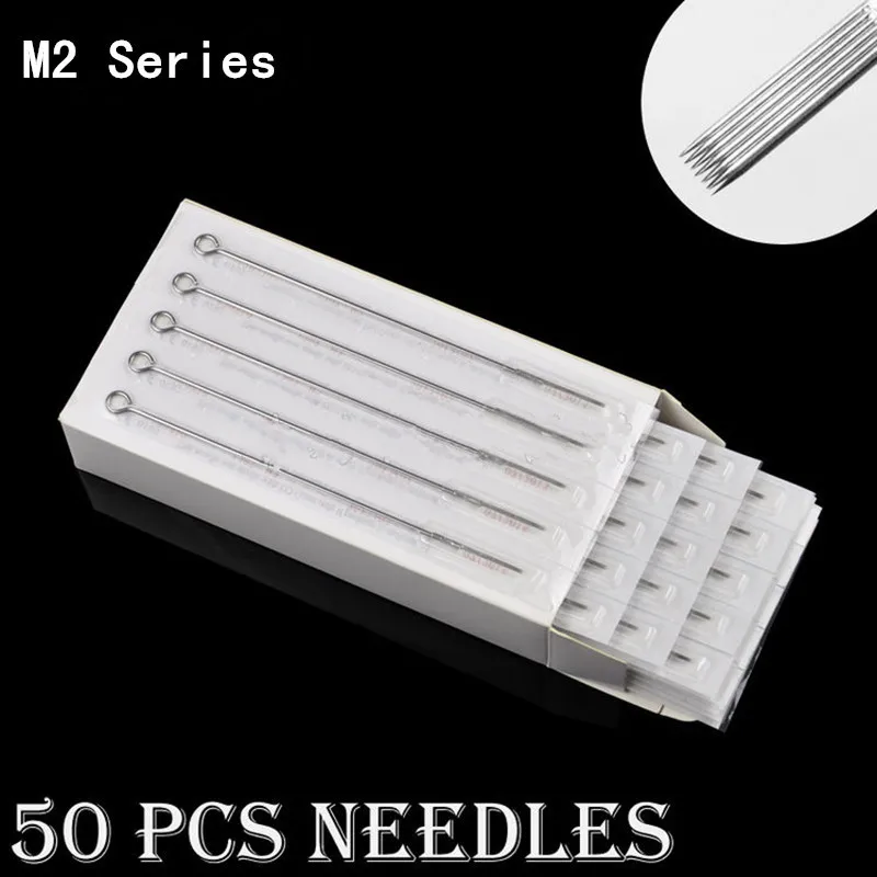 Новые 50 шт./лот Ассорти стерильные одноразовые иглы татуировки двойной стек Magnum