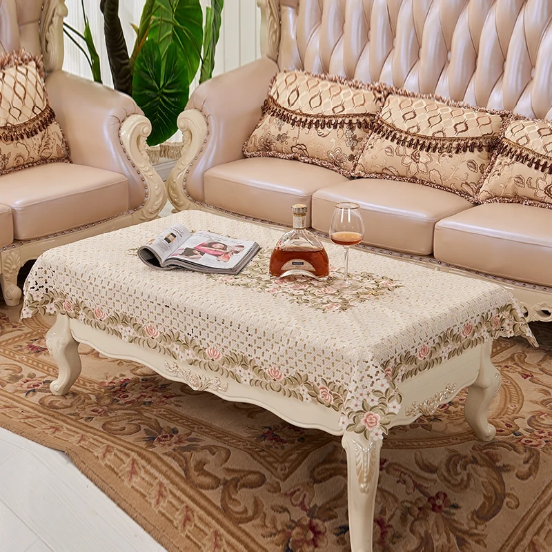 Роскошная круглая скатерть с цветами белая ажурная для стола вечерние и