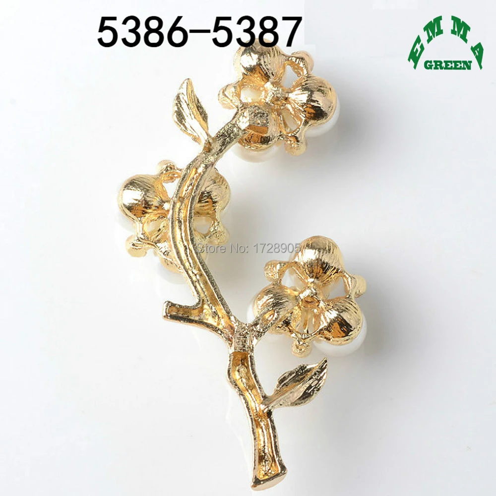 Buttons Flower Large Plum Blossom Vintage Handmade Rhinestone Bling Flat back Crystal Pearl Decorative Center 63 * 32 mm 5 pcs